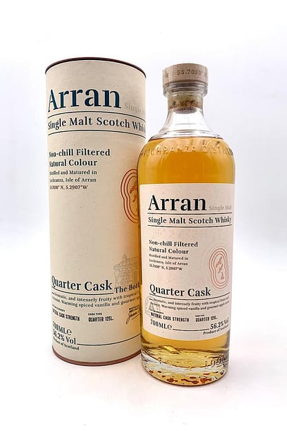 Whisky Arran Single Malt scotch Quarter Cask